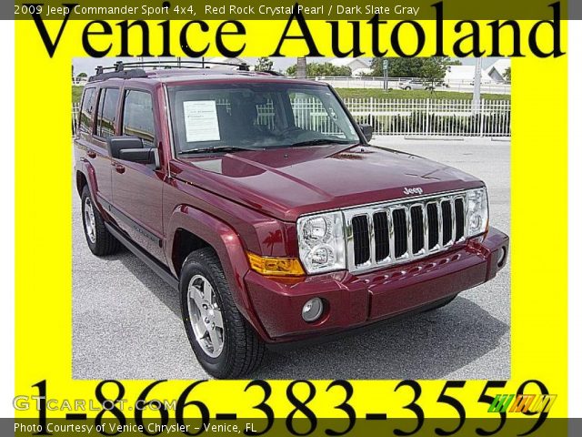 2009 Jeep Commander Sport 4x4 in Red Rock Crystal Pearl