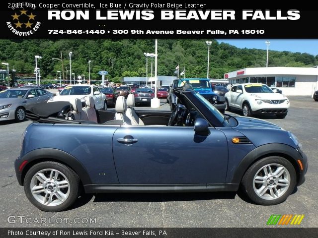 2011 Mini Cooper Convertible in Ice Blue