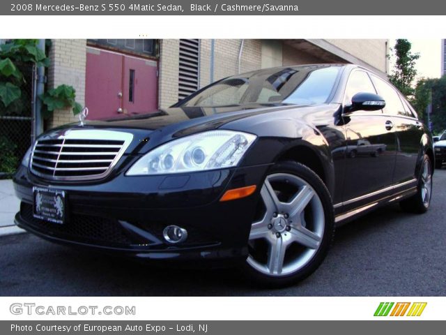 2008 Mercedes-Benz S 550 4Matic Sedan in Black