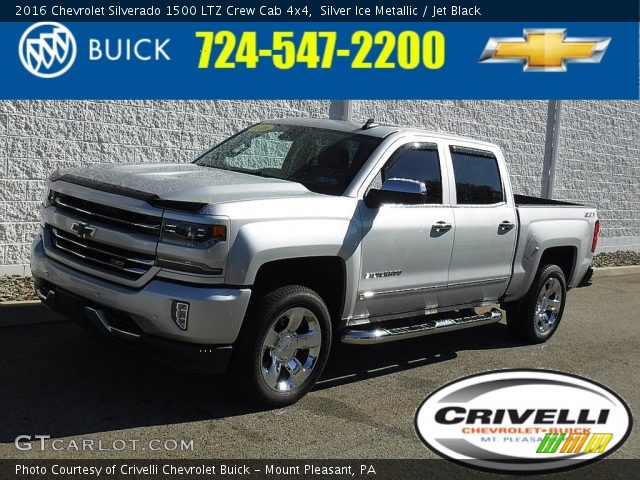 2016 Chevrolet Silverado 1500 LTZ Crew Cab 4x4 in Silver Ice Metallic