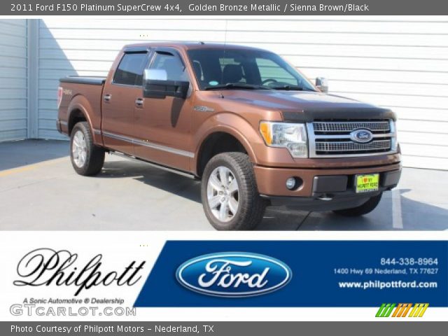 2011 Ford F150 Platinum SuperCrew 4x4 in Golden Bronze Metallic