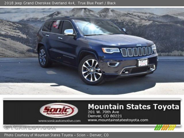 2018 Jeep Grand Cherokee Overland 4x4 in True Blue Pearl