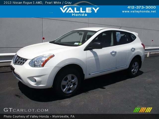 2013 Nissan Rogue S AWD in Pearl White