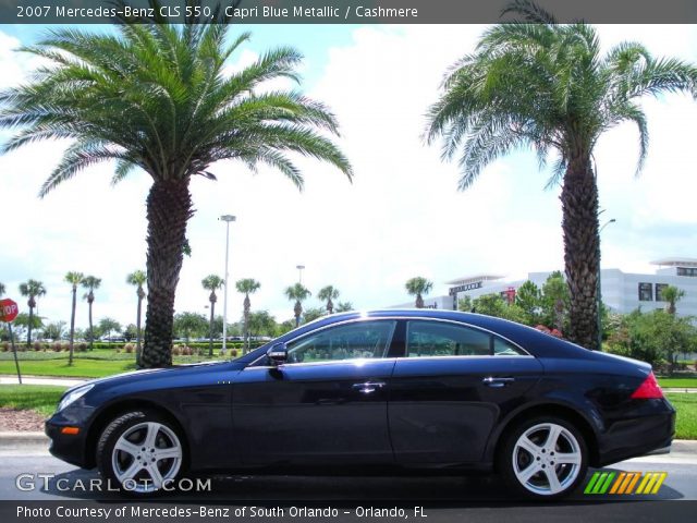 2007 Mercedes-Benz CLS 550 in Capri Blue Metallic