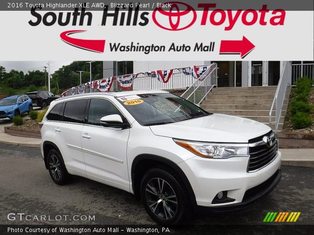 2016 Toyota Highlander XLE AWD in Blizzard Pearl