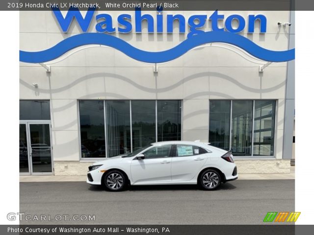 2019 Honda Civic LX Hatchback in White Orchid Pearl