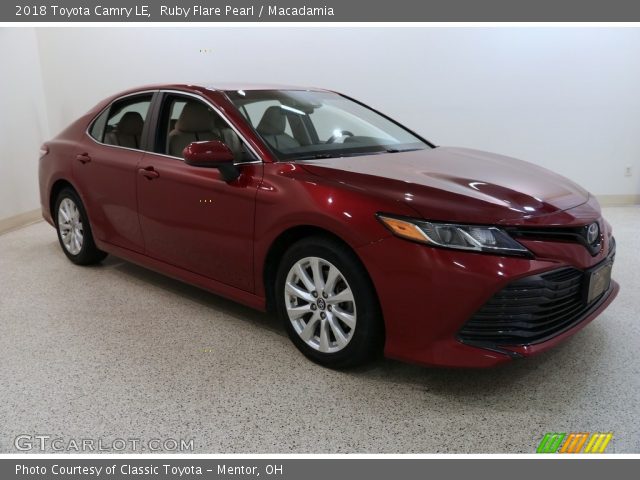 2018 Toyota Camry LE in Ruby Flare Pearl
