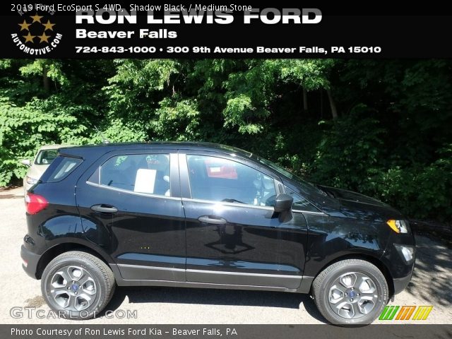 2019 Ford EcoSport S 4WD in Shadow Black