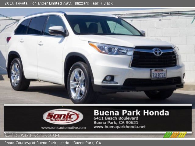 2016 Toyota Highlander Limited AWD in Blizzard Pearl