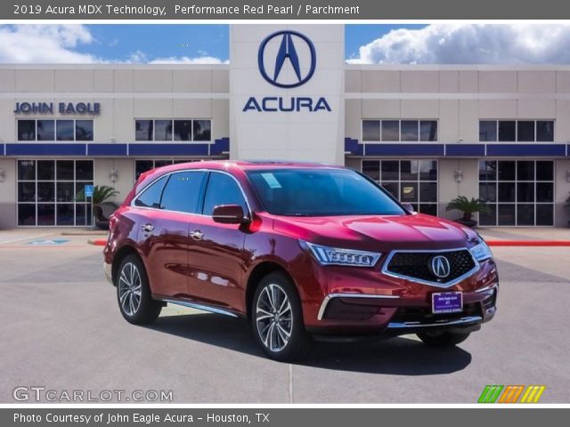 2019 Acura MDX Technology in Performance Red Pearl