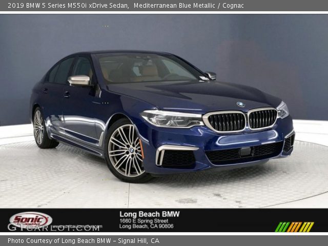 2019 BMW 5 Series M550i xDrive Sedan in Mediterranean Blue Metallic