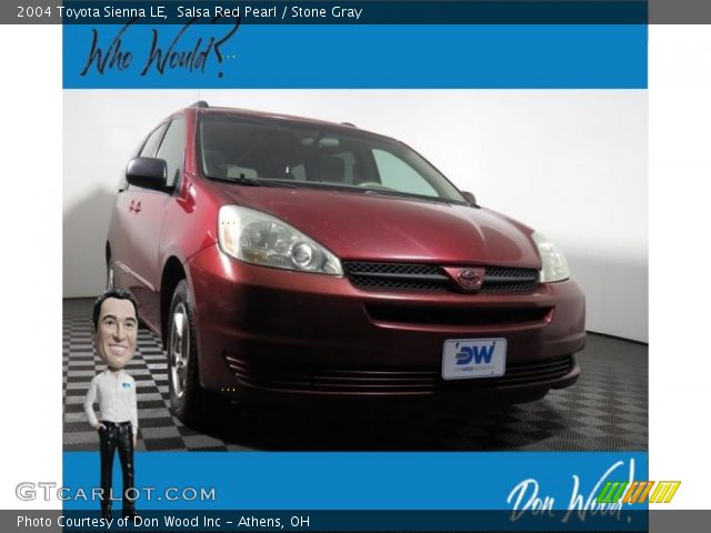 2004 Toyota Sienna LE in Salsa Red Pearl