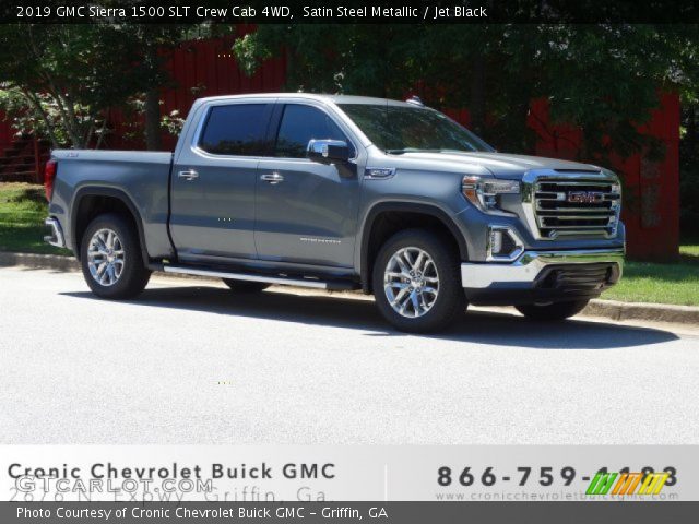 2019 GMC Sierra 1500 SLT Crew Cab 4WD in Satin Steel Metallic