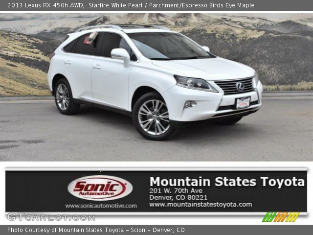 2013 Lexus RX 450h AWD in Starfire White Pearl