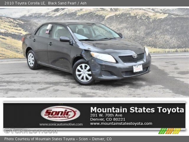 2010 Toyota Corolla LE in Black Sand Pearl