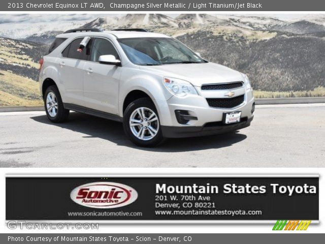2013 Chevrolet Equinox LT AWD in Champagne Silver Metallic
