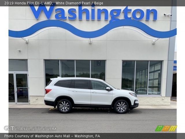 2019 Honda Pilot EX-L AWD in White Diamond Pearl