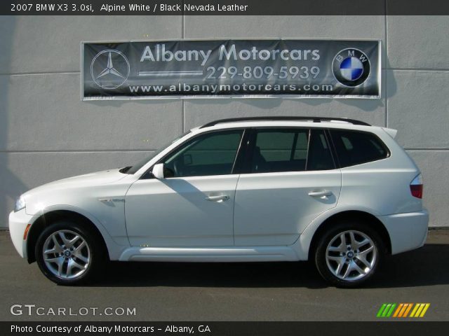 2007 BMW X3 3.0si in Alpine White