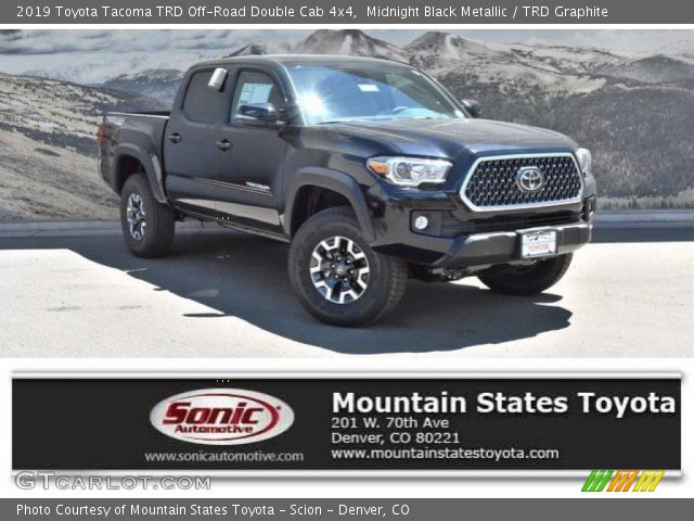 2019 Toyota Tacoma TRD Off-Road Double Cab 4x4 in Midnight Black Metallic