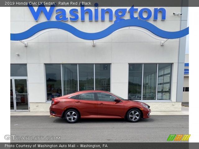 2019 Honda Civic LX Sedan in Rallye Red