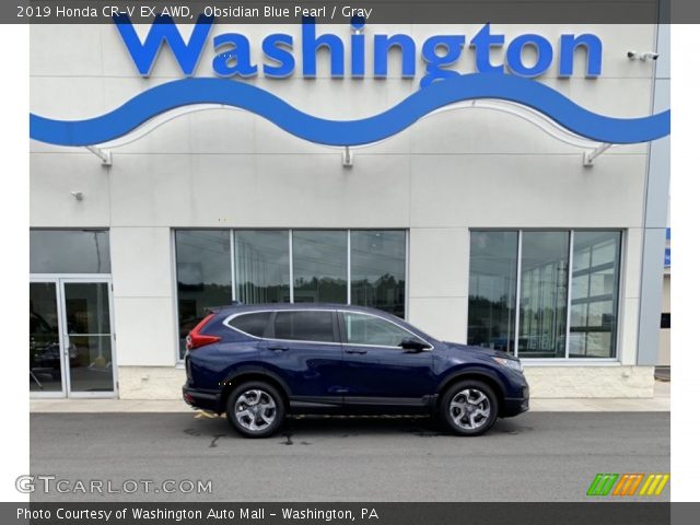 2019 Honda CR-V EX AWD in Obsidian Blue Pearl