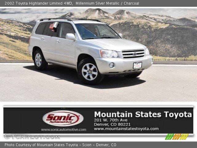 2002 Toyota Highlander Limited 4WD in Millennium Silver Metallic