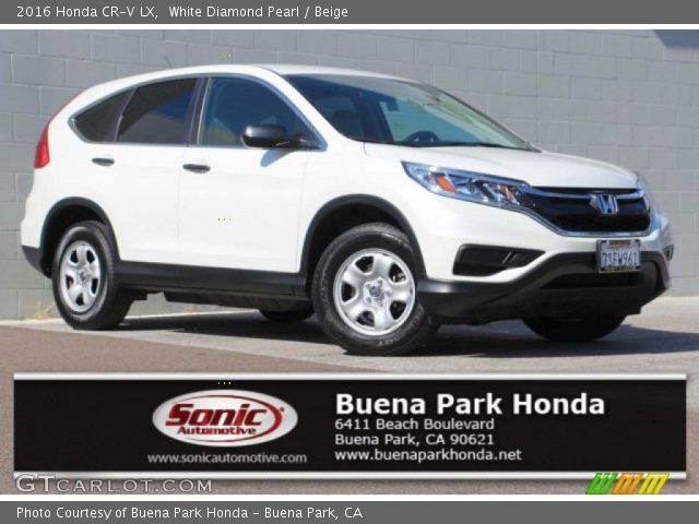 2016 Honda CR-V LX in White Diamond Pearl