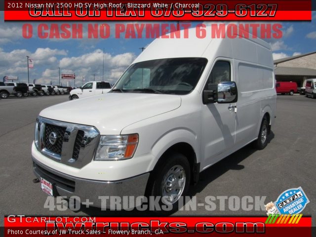 2012 Nissan NV 2500 HD SV High Roof in Blizzard White