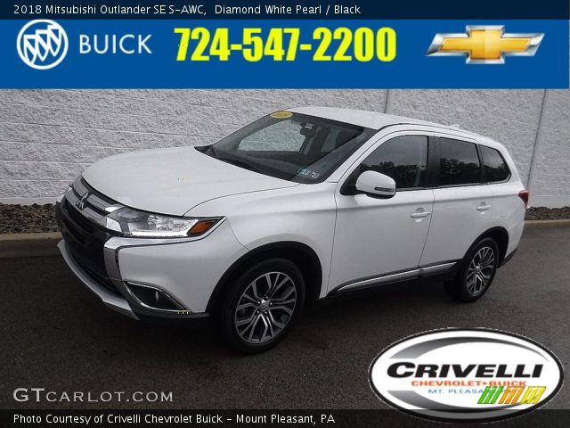 2018 Mitsubishi Outlander SE S-AWC in Diamond White Pearl