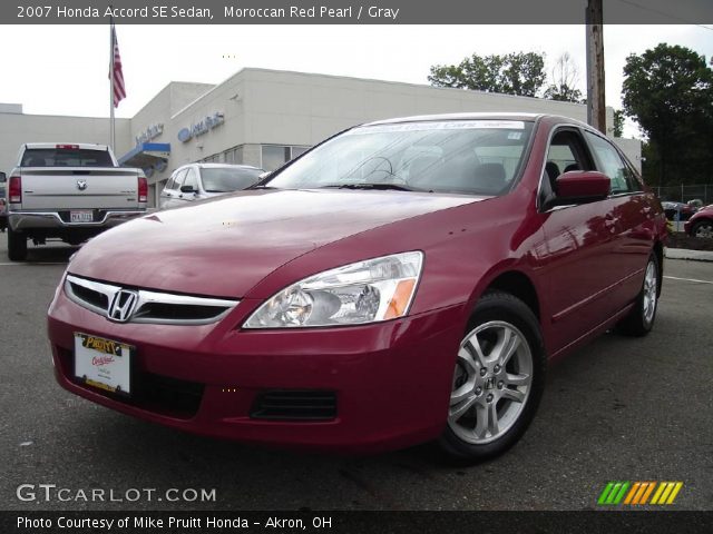 2007 Honda Accord SE Sedan in Moroccan Red Pearl