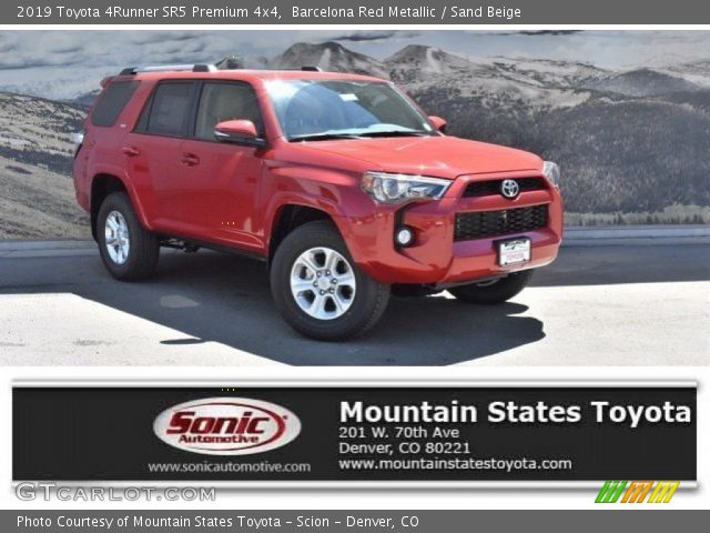 2019 Toyota 4Runner SR5 Premium 4x4 in Barcelona Red Metallic