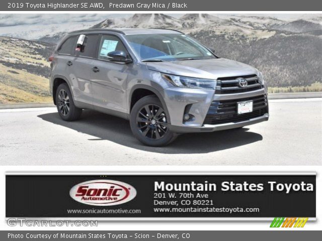 2019 Toyota Highlander SE AWD in Predawn Gray Mica