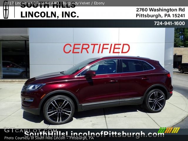 2017 Lincoln MKC Reserve AWD in Burgundy Velvet
