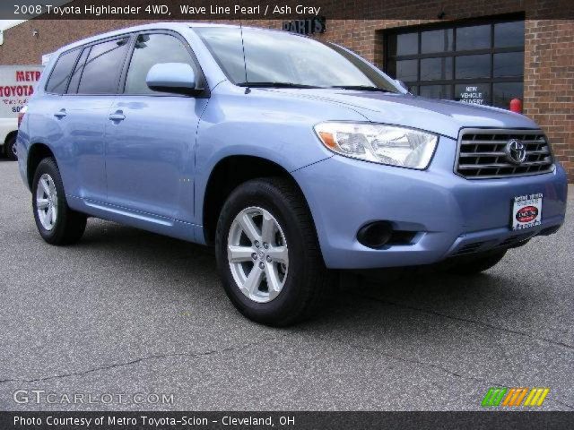 2008 Toyota Highlander 4WD in Wave Line Pearl