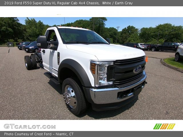 2019 Ford F550 Super Duty XL Regular Cab 4x4 Chassis in White