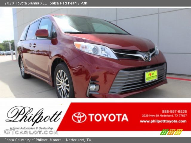 2020 Toyota Sienna XLE in Salsa Red Pearl