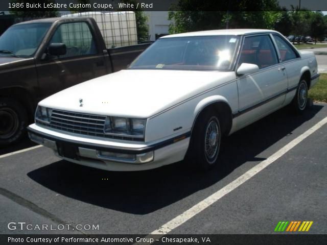 1986 Buick LeSabre Custom Coupe in White