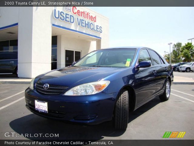 2003 Toyota Camry LE in Stratosphere Mica