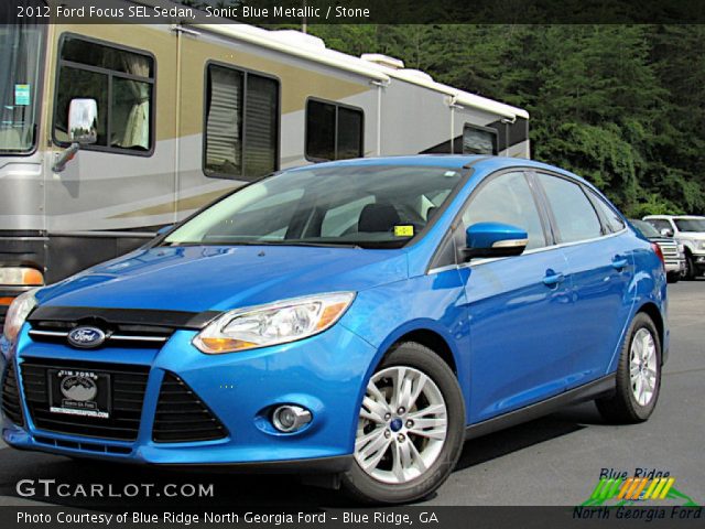 2012 Ford Focus SEL Sedan in Sonic Blue Metallic