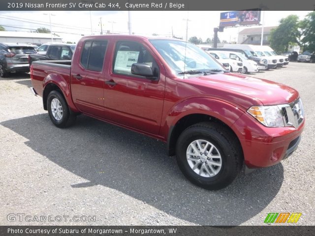 2019 Nissan Frontier SV Crew Cab 4x4 in Cayenne Red