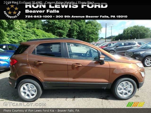 2019 Ford EcoSport SE 4WD in Canyon Ridge Metallic