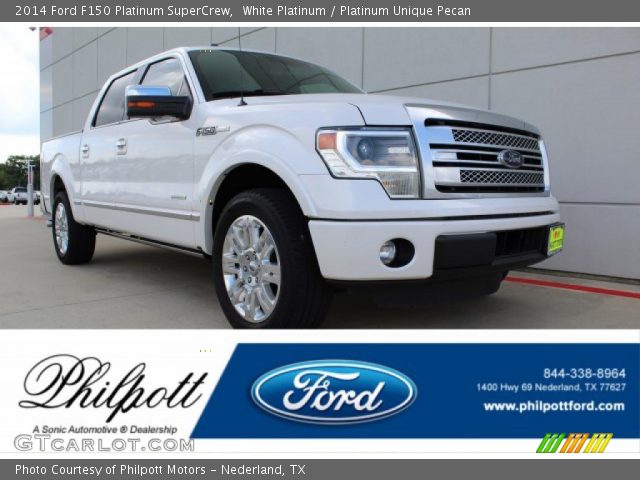 2014 Ford F150 Platinum SuperCrew in White Platinum