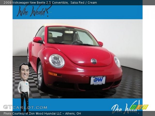 2009 Volkswagen New Beetle 2.5 Convertible in Salsa Red