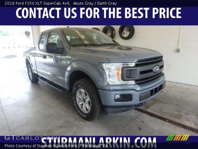 2019 Ford F150 XLT SuperCab 4x4 in Abyss Gray