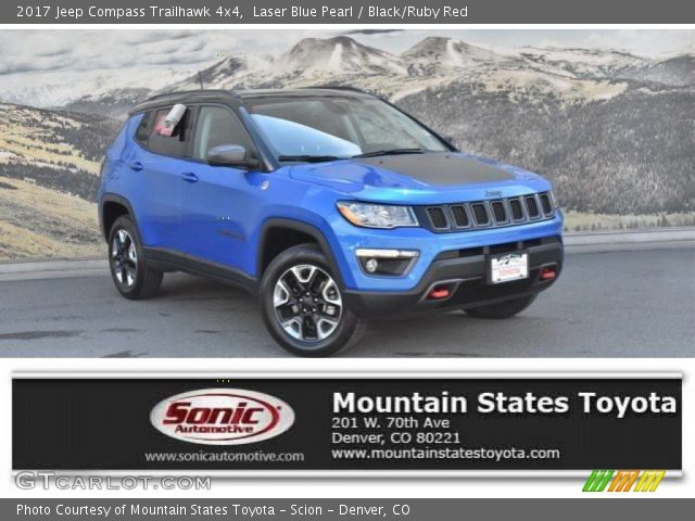 2017 Jeep Compass Trailhawk 4x4 in Laser Blue Pearl