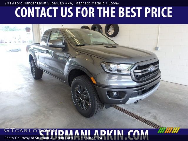 2019 Ford Ranger Lariat SuperCab 4x4 in Magnetic Metallic