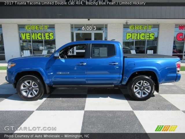 2017 Toyota Tacoma Limited Double Cab 4x4 in Blazing Blue Pearl