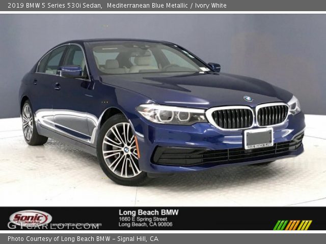 2019 BMW 5 Series 530i Sedan in Mediterranean Blue Metallic