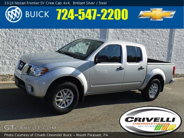 2019 Nissan Frontier SV Crew Cab 4x4 in Brilliant Silver