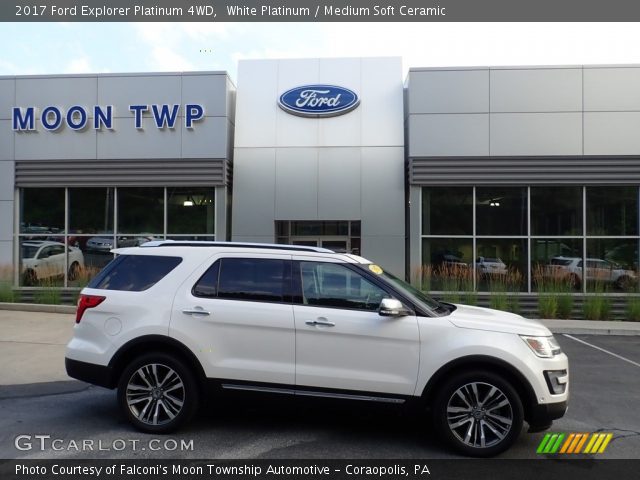 2017 Ford Explorer Platinum 4WD in White Platinum